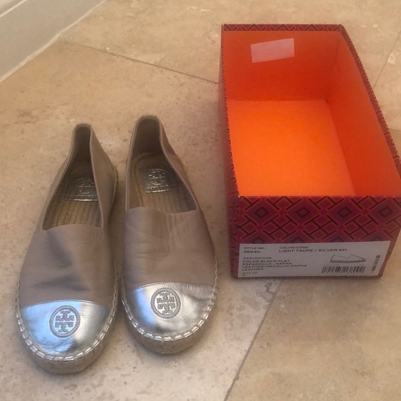 Tory Burch Color Block Metallic Flat Espadrilles 7